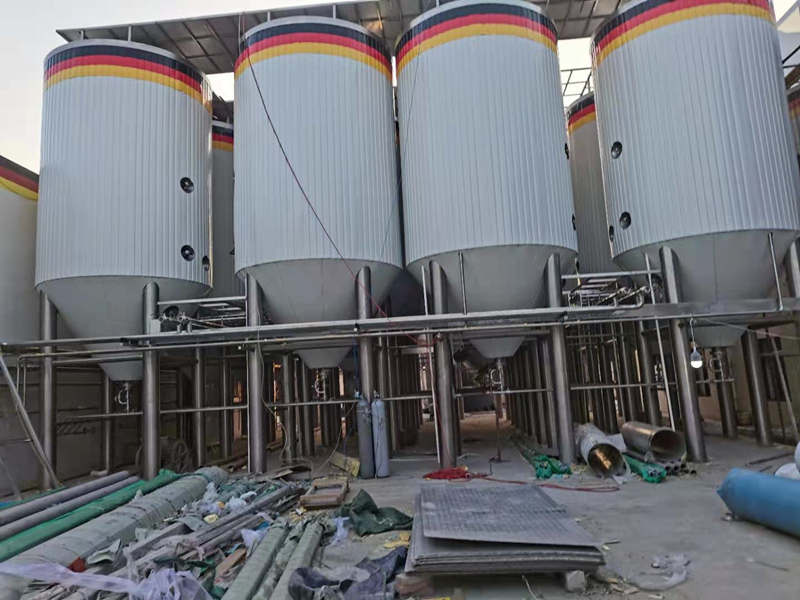 WEMAC 5000L 10000L Double wall jacketed stainless steel beer fermentation tanks sale well ZXF